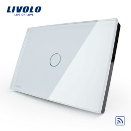 Công tắc cảm ứng chạm kính cường lực 1 phím nhấn Livolo
